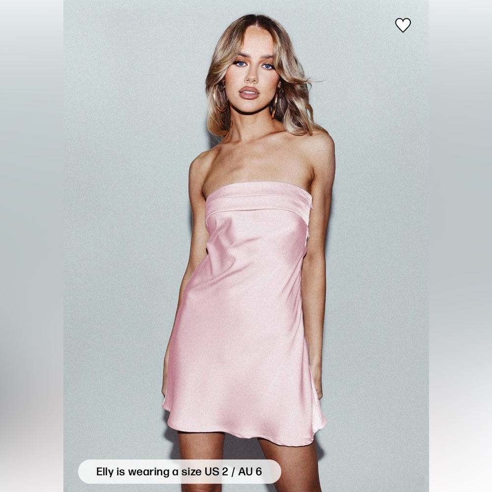 Light Pink Strapless Mini Dress- Princess Polly